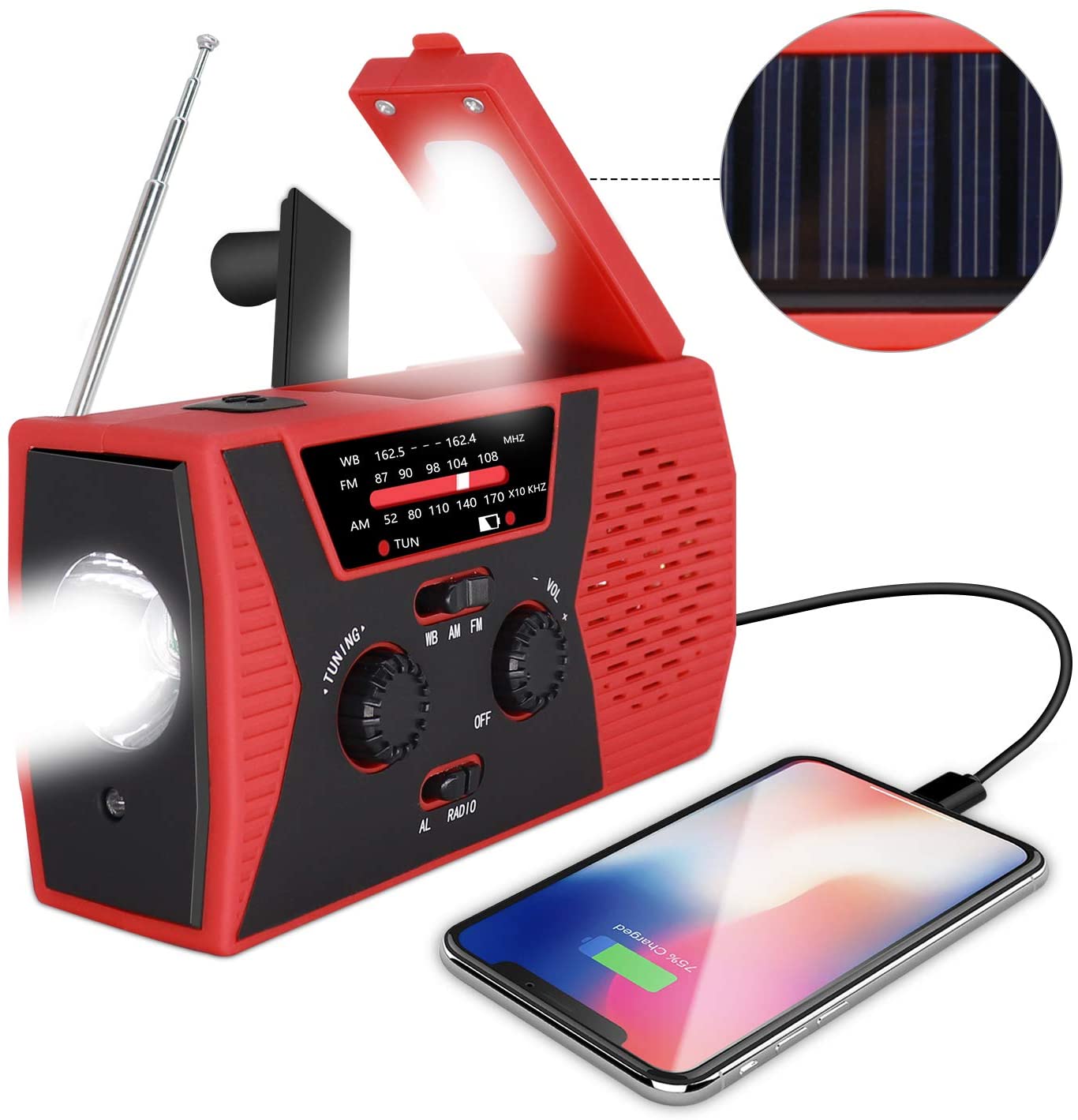 Emergency Solar Handcrank Radio