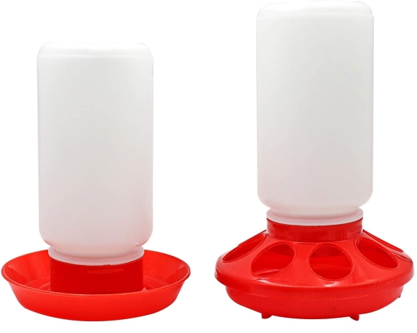 Poultry feeder waterer