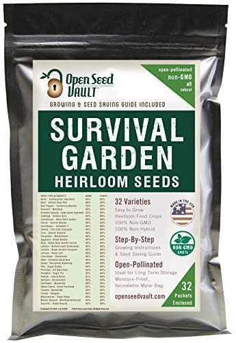 Survival Garden Heirloom Seeds Variety Pack